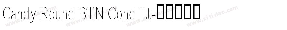 Candy Round BTN Cond Lt字体转换